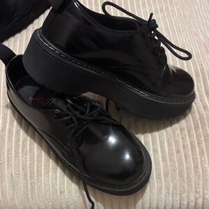 Jellypop Black Platform Shoes